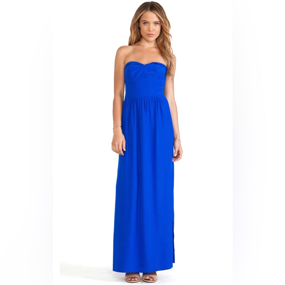 Amanda Uprichard Mimosa Maxi Dress Color: Celadon (Blue)